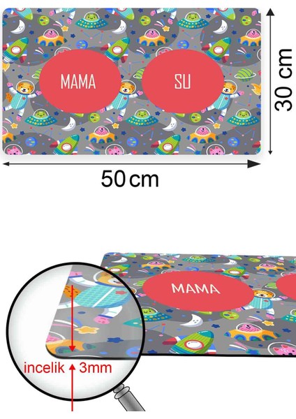 Space Köpek Kedi ve Köpek Mama Mati 50X35CM modelleri