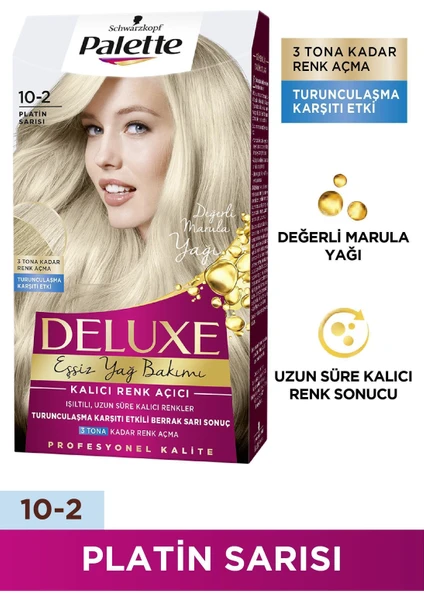 Deluxe Saç Boyası 10-2 Platin Sarısı