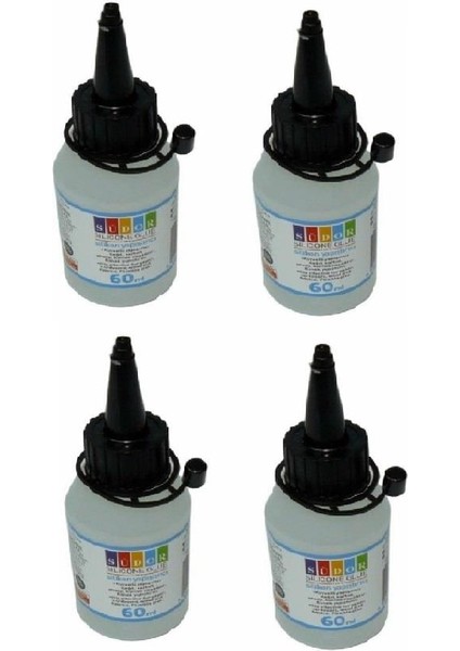 Sıvı Silikon 60 ml 4 Adet Sıvı Silikon Yapıştırıcı 4 Adet