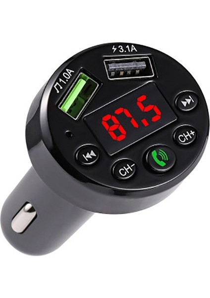 E6 Araba Mp3 Çalar Fm Vericiler Çift USB Ahizesiz-Siyah (Yurt Dışından) fiyatları