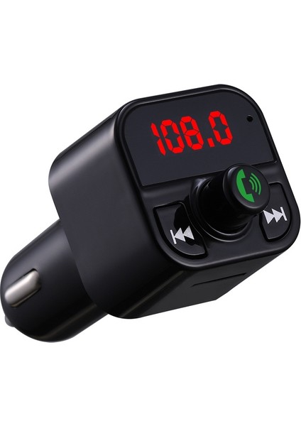 X5 Handsfree Araç Kiti Fm Verici Kablosuz Ses Çift USB Hızlı Şarj-Siyah (Yurt Dışından) fiyatları