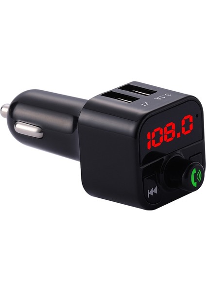 X5 Handsfree Araç Kiti Fm Verici Kablosuz Ses Çift USB Hızlı Şarj-Siyah (Yurt Dışından) modelleri