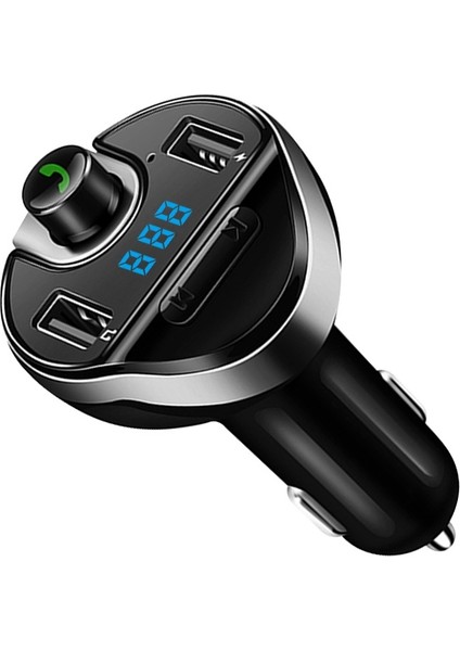 T20 Araba Fm Verici Handsfree Araç Kiti Ses Alıcısı Çift USB Araç Şarj-Siyah (Yurt Dışından) modelleri