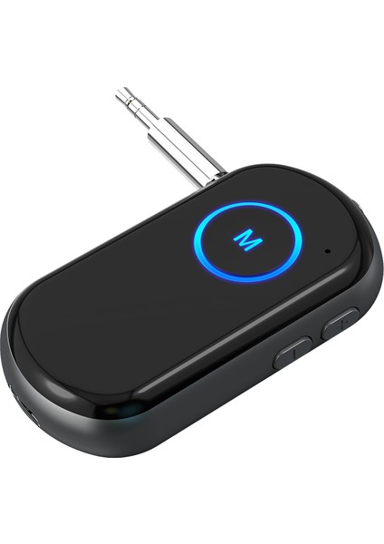 BR01 Araba Bluetooth 5.0 Kablosuz Ses Alıcı Verici-Siyah (Yurt Dışından)