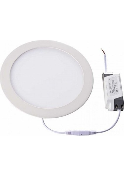 12 Watt Siva Alti Yuvarlak LED PANEL-12W LED Panel-Beyaz Işik