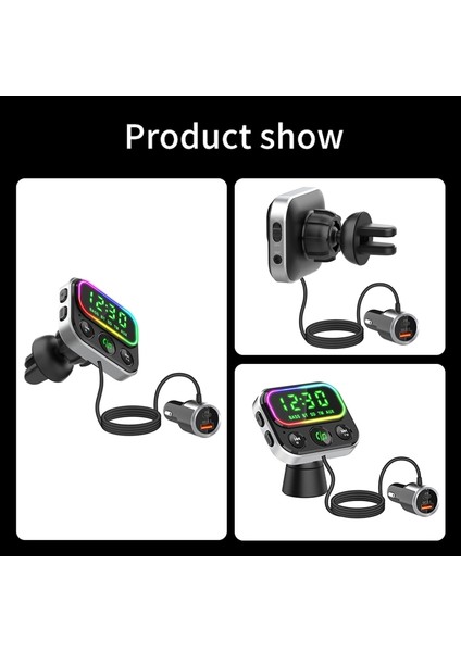 BC79 Araba Mp3 Bluetooth Çalar Fm Verici Qc3.0 PD18W Hızlı Şarj-Siyah (Yurt Dışından) modelleri