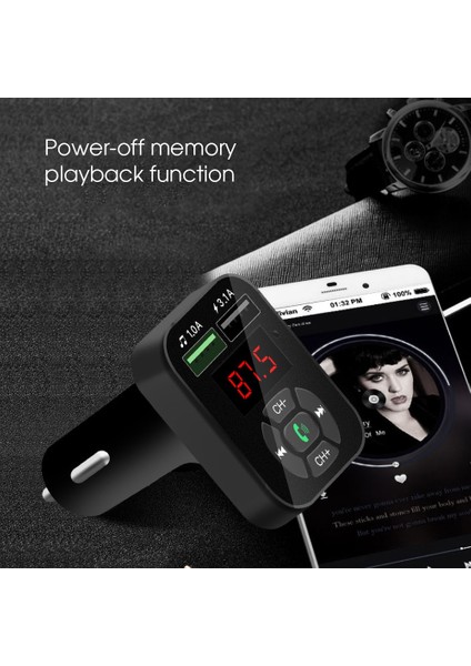 A9 Araba Fm Verici Kablosuz Ses Alıcısı Mp3 Çalar Çift USB Hızlı Şarj-Siyah (Yurt Dışından) indirimleri