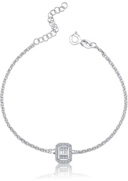 Pırlanta Montür Baget Kare Üçlü Gümüş Mini Set fırsatları
