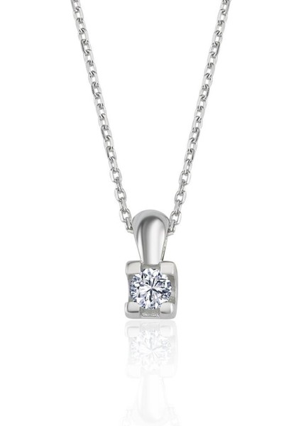Mia Zirconia 0.60 Karat U Model Tektaş Ikili Gümüş Set fiyatları