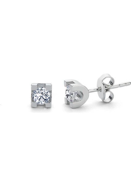 Mia Zirconia 0.60 Karat U Model Tektaş Ikili Gümüş Set modelleri