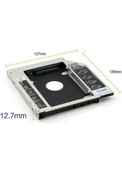 12.7 mm HDD Caddy DVD SSD Kutu Sata CD Laptop Notebook Kızak Ikinci Harddisk