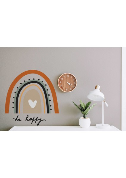 Be Happy Gökkuşağı Çocuk Odası Duvar Sticker modelleri