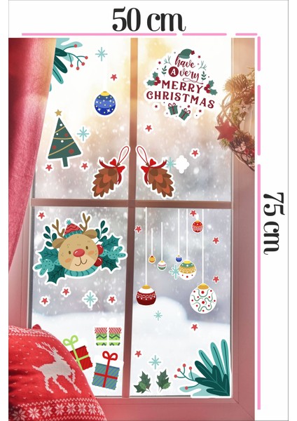 Yılbaşı Sticker Seti-Merry Christmas Yılbaşı Süsleri Stickerları fiyatları