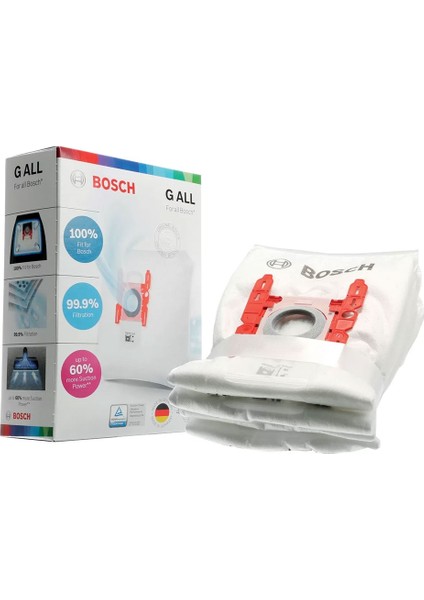 Bosch Bsg 72000 Formula Elektrikli Süpürge Orijinal G All Kutulu 4 Adet Toz Torbası