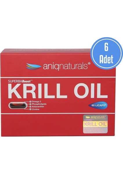 Krill Oil 60 Licaps 6 Adet