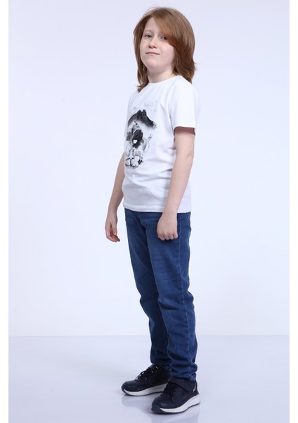 Bulutlu Yavru Kangal Baskı T-Shirt modelleri