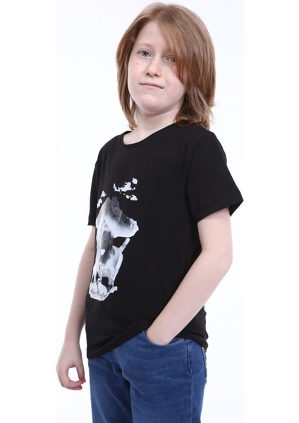 Bulutlu Yavru Kangal Baskı T-Shirt modelleri