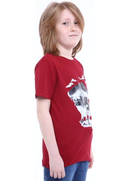 Bulutlu Yavru Kangal Baskı T-Shirt modelleri