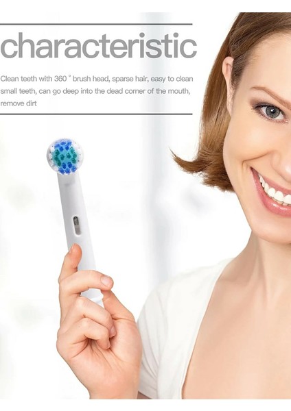 Precision Clean 8’li Oral-B Uyumlu Diş Fırçası Yedek Başlığı