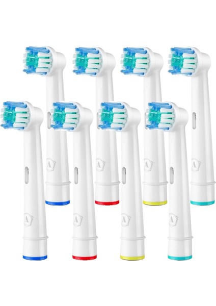 3D White 8’li Oral-B Uyumlu Dış Fırçası Yedek Başlığı