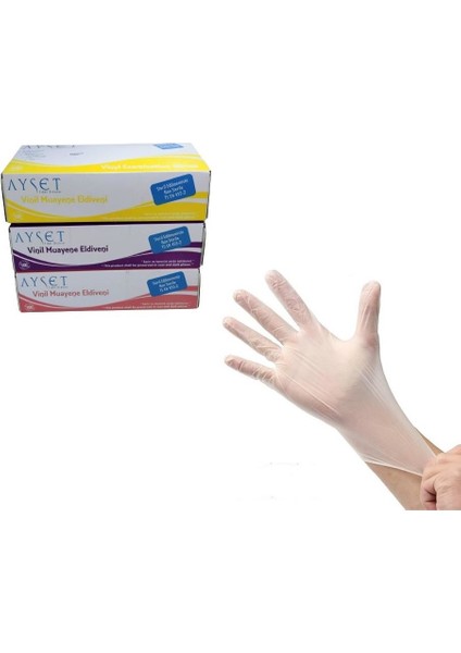 Pudrasız Vinil Eldiven 100 Lü 1 Paket M fiyatları