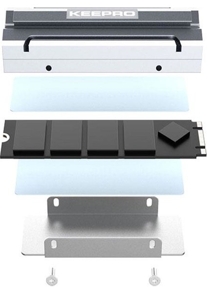 M.2 NVMe SSD pasif soğutucu 2280 ssd uyumlu