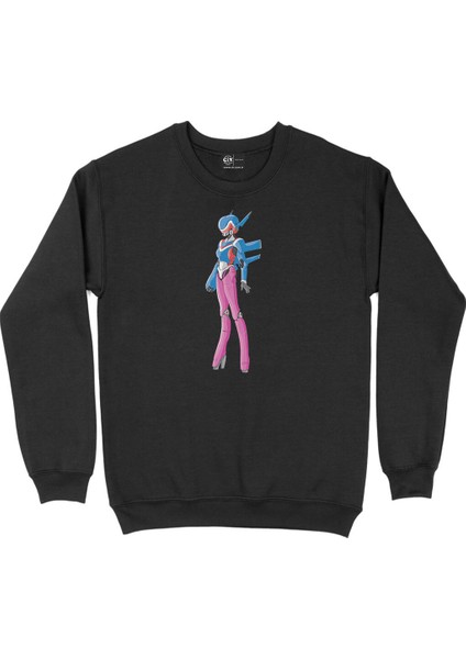 Şapkalı Kuru Kafa Siyah Sweatshirt