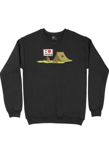 Yeşil Adventure Siyah Sweatshirt