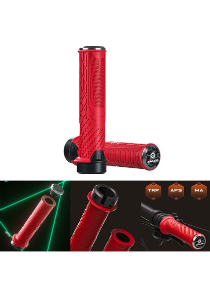 Bisiklet Gidon Sapları El Kavrama Mtb Döngüsü Yol Dağ Bisikleti Kırmızı (Yurt Dışından) fırsatları