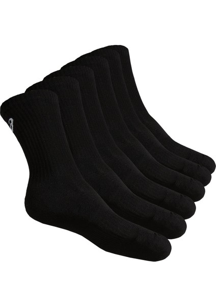 6PKK CREW SOCK Unisex Siyah Çorap - 141802-0904