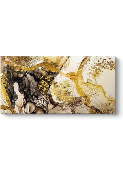 Gold Splash Kanvas Tablo