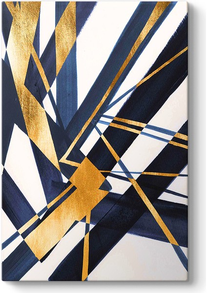 Altın ve Lacivert Tablo