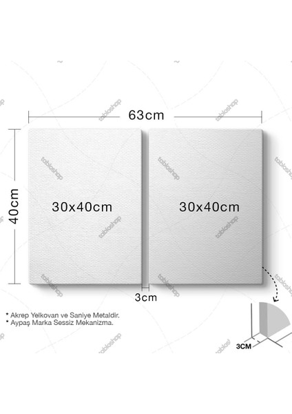 Gelincik 2 Parçalı Tablo Saat fiyatları