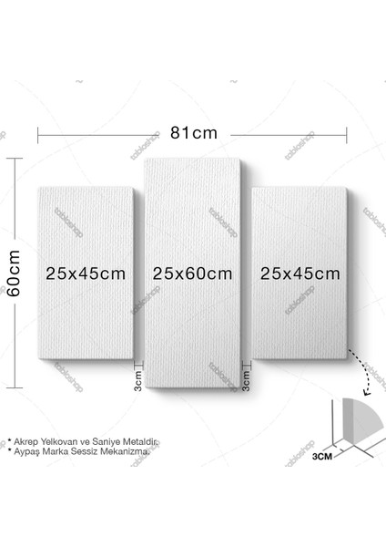 Şarap Şişe 3 Parçalı Tablo Saat fiyatları