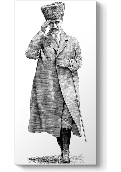 Atatürk Selam Verirken Tablosu