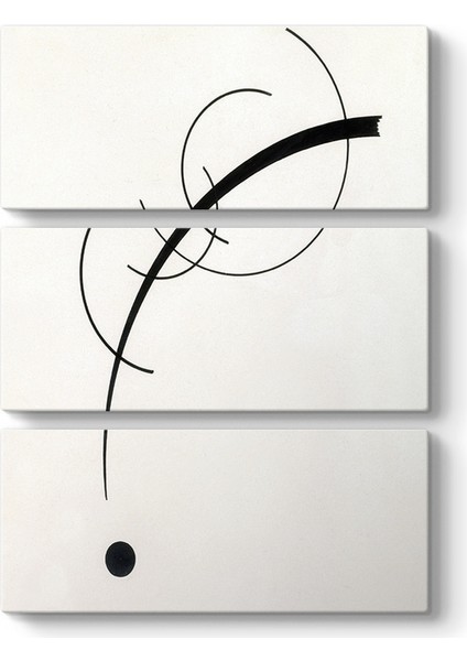 Wassily Kandinsky - Geometrik Eğrilerin Eşlik Eden Sesi Tablosu