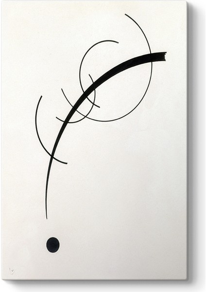 Wassily Kandinsky - Geometrik Eğrilerin Eşlik Eden Sesi Tablosu