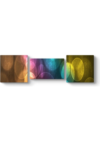 Renkli Spotlar Panorama Tablo