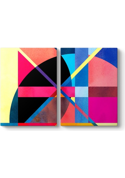 Soyut Dairesel Çizgiler Tablosu