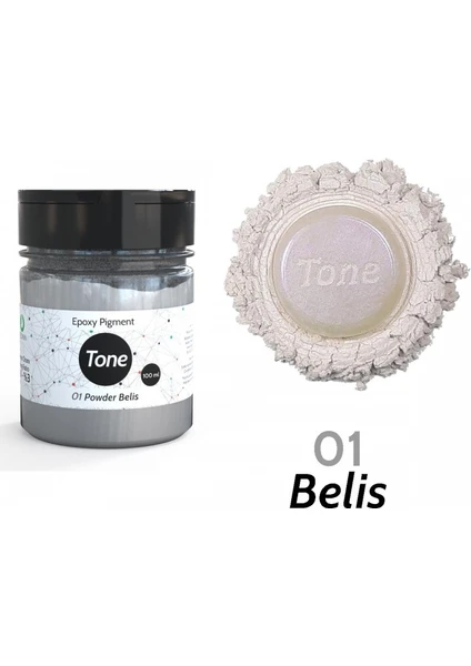 Tone Powder Belis Epoksi Toz Sedef Renk Pigmenti 100 ml