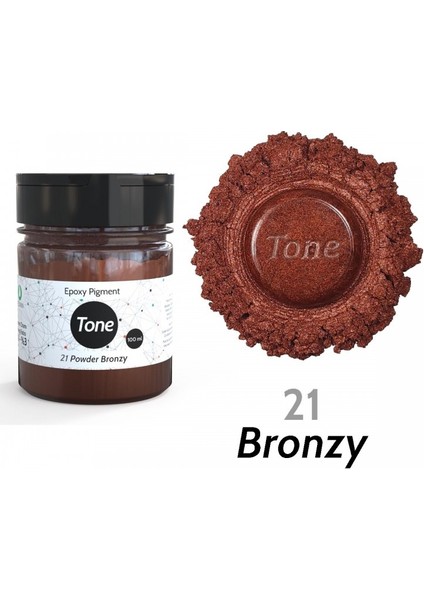 Tone Powder Bronzy Epoksi Toz Sedef Renk Pigmenti 100 ml