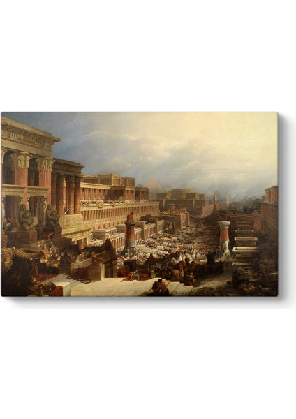 David Roberts -The Departure Of The Israelites Tablosu