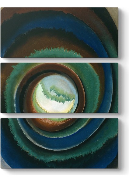 Georgia Okeeffe - Pond In The Woods Tablosu