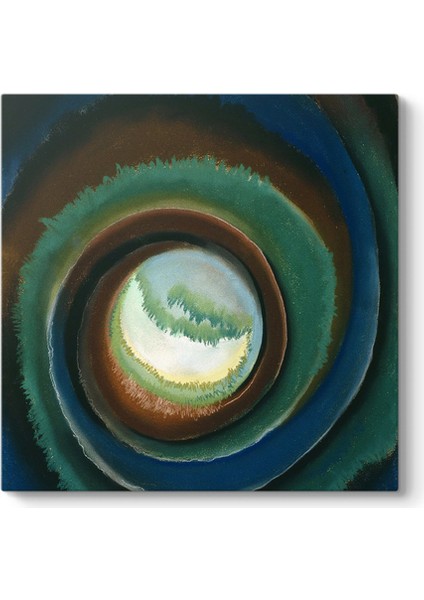 Georgia Okeeffe - Pond In The Woods Tablosu