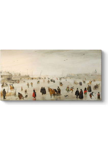 Hendrick Avercamp - A Scene On The Ice Tablosu