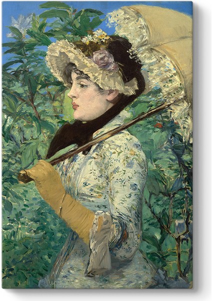 Edouard Manet - Jeanne Ilkbahar Kanvas Tablo