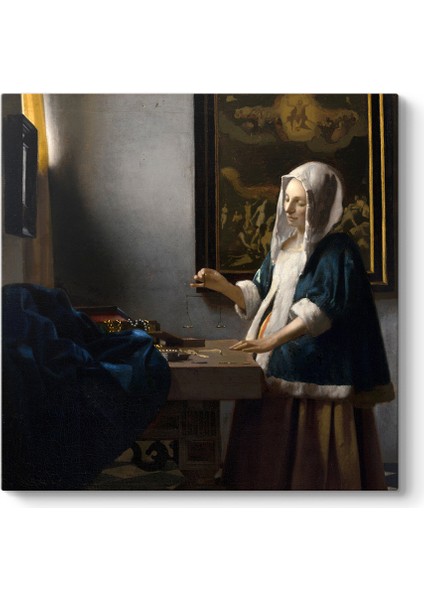 Johannes Vermeer - Terazi Tutan Kadın Tablosu