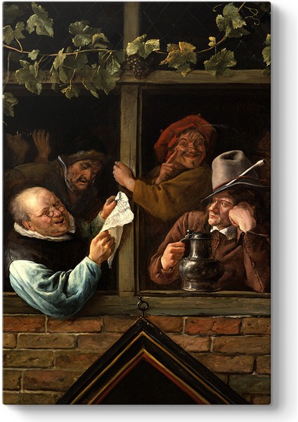 Jan Steen - Rhetoricians At A Window Tablosu