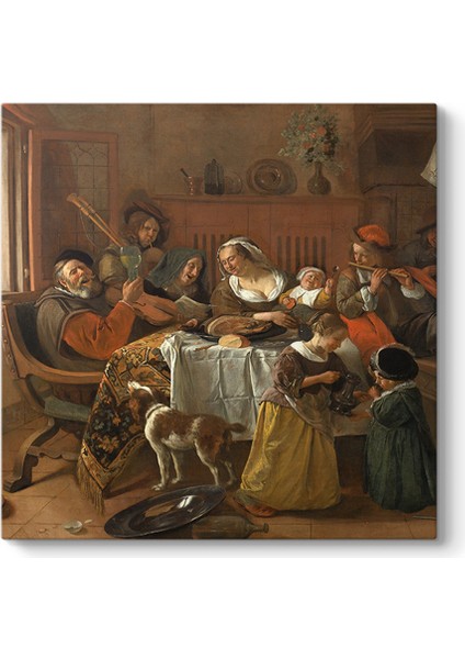 Jan Steen - Mutlu Aile Tablosu