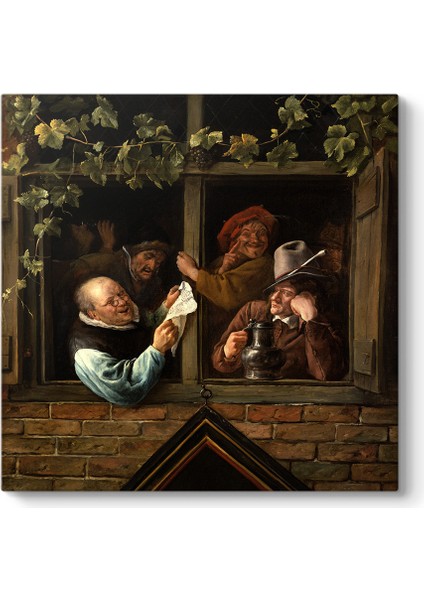 Jan Steen - Rhetoricians At A Window Tablosu